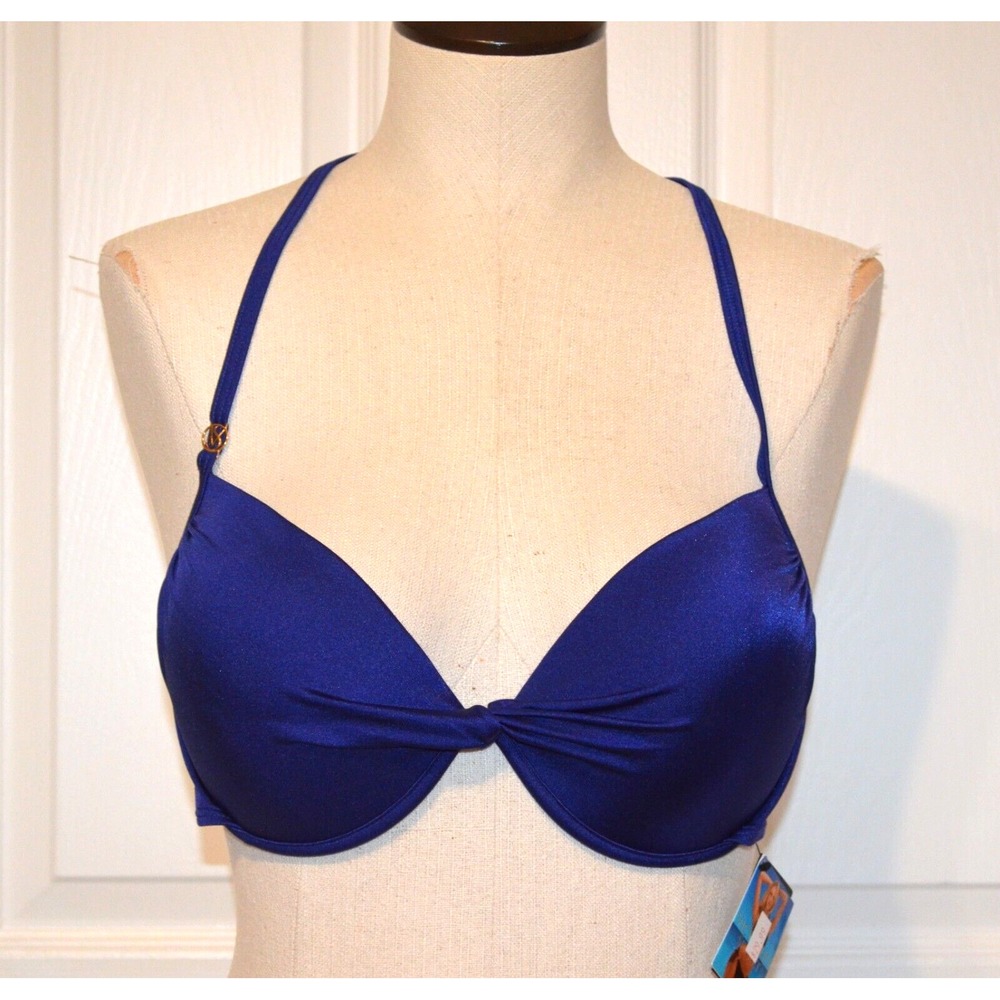 Nwt's Victoria's Secret Womens 36D Blue Underwire Mix & Match Bikini‎ Swim Top
